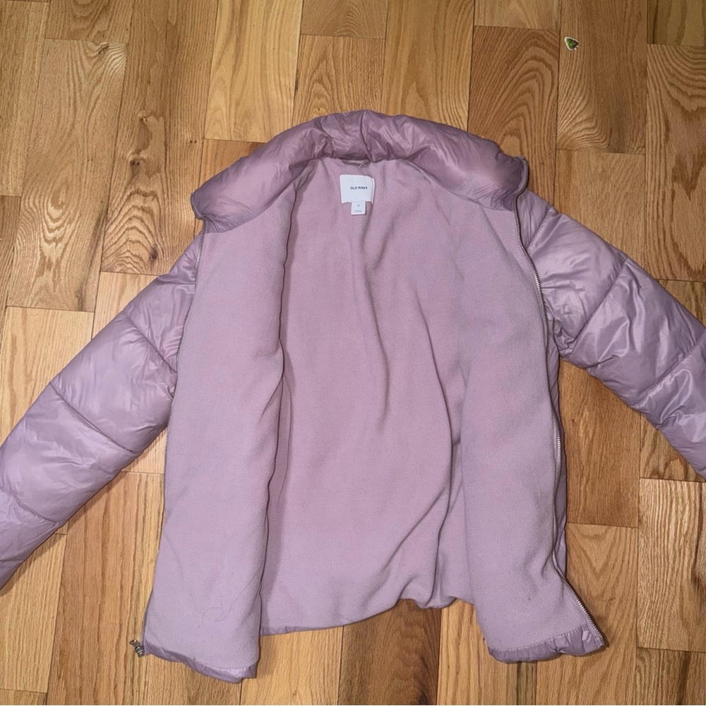 Old Navy | Women's Frost-Free Zip-Front Puffer Jacket lilac size M - Picture 3 of 8